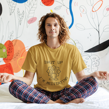 Load image into Gallery viewer, Shut Up I'm Meditating Unisex Cotton T-shirt